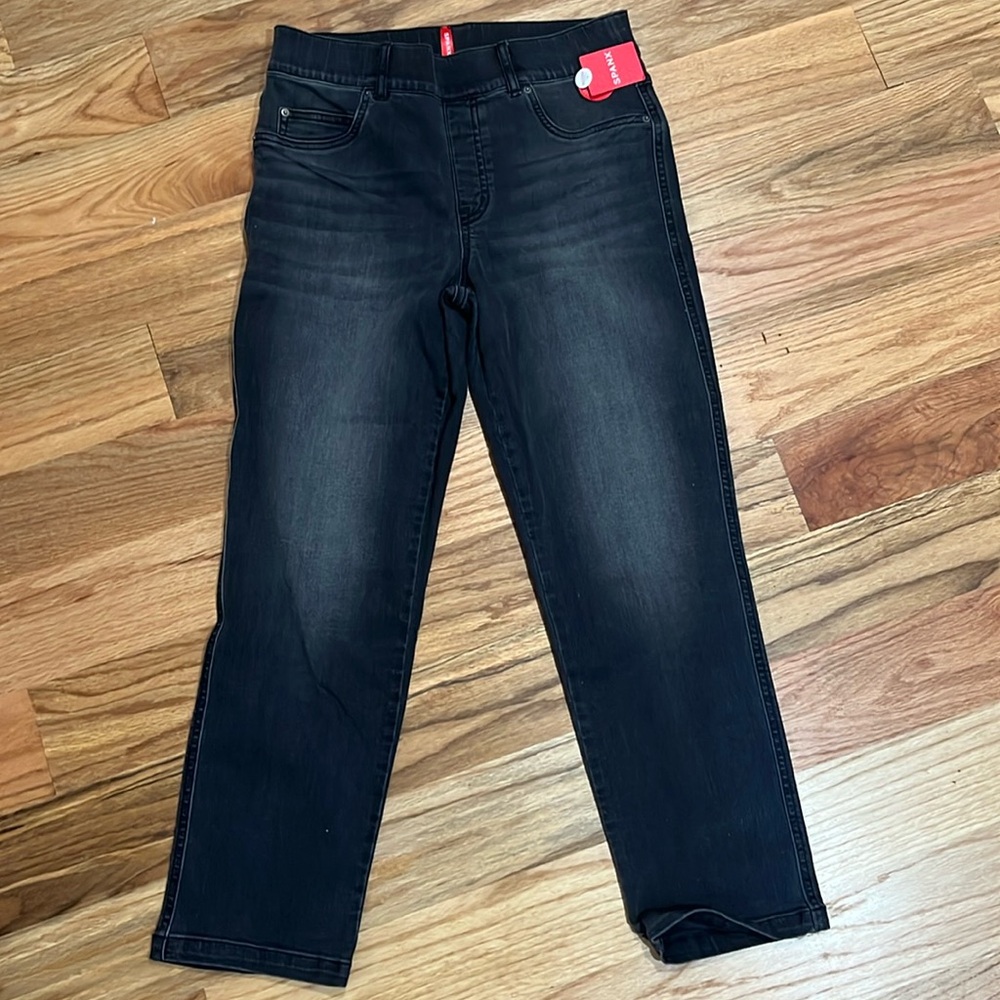 Spanx straight leg jeans, vintage black